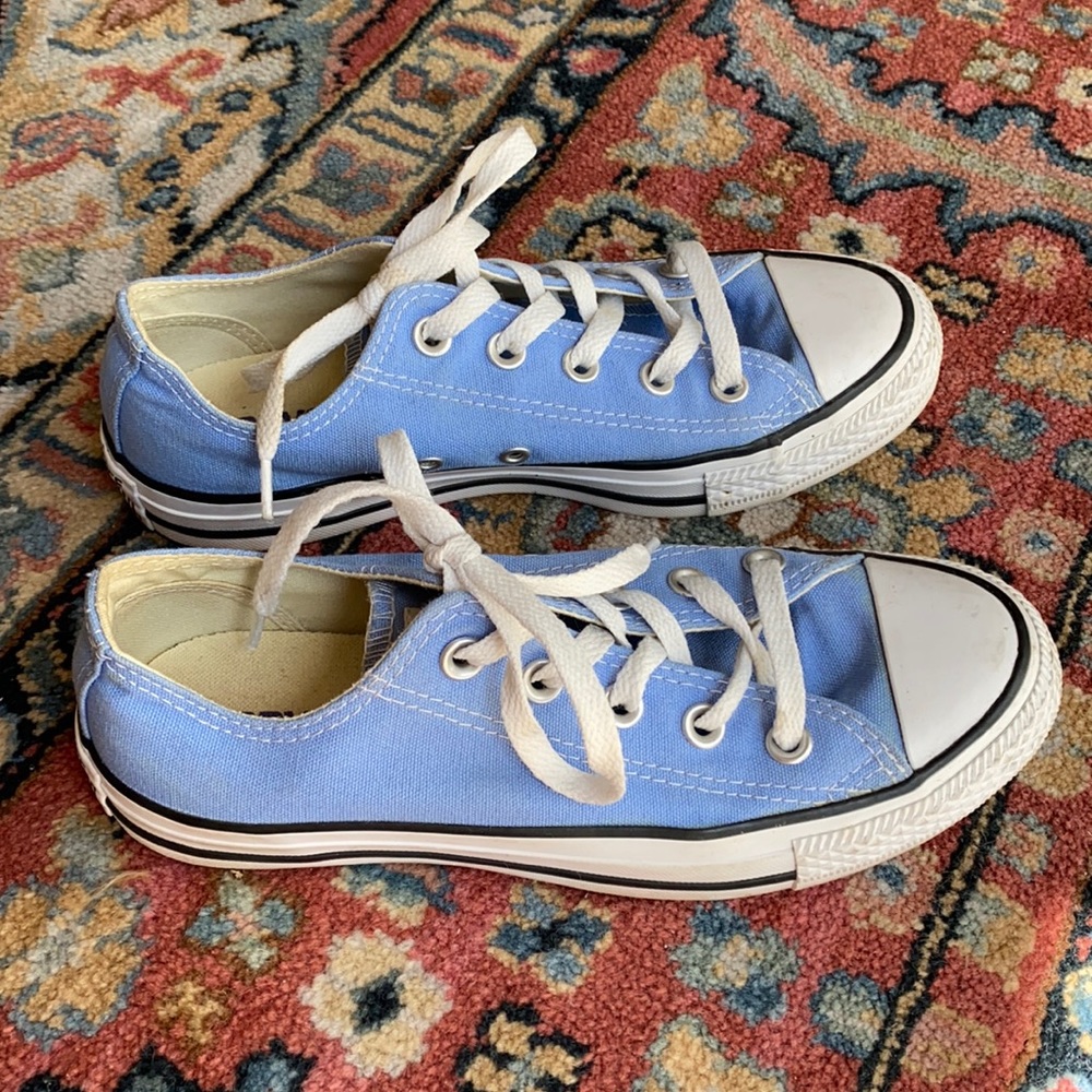 Baby Blue Low top Converse